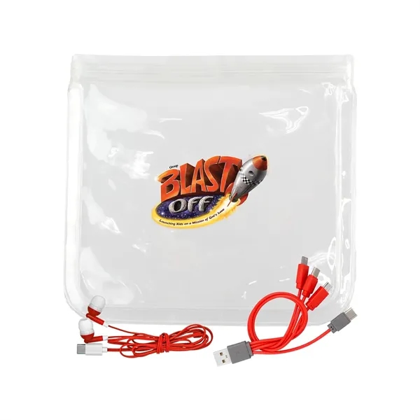 Clear Cable & Ear Bud Set... from ASI 30208 A P Specialties / AP Specialties