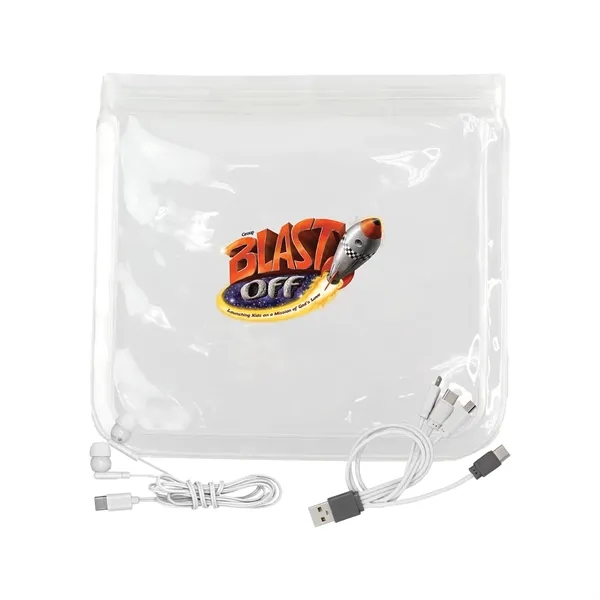 Clear Cable & Ear Bud Set... from ASI 30208 A P Specialties / AP Specialties