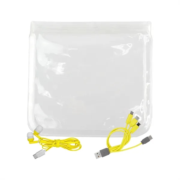 Clear Cable & Ear Bud Set... from ASI 30208 A P Specialties / AP Specialties