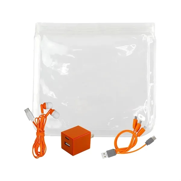 Clear A+C Wall, Cable & Ear Bud Set... from ASI 30208 A P Specialties / AP Specialties