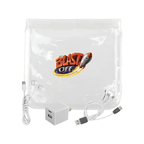 Clear A+C Wall, Cable & Ear Bud Set... from ASI 30208 A P Specialties / AP Specialties