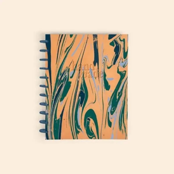 Disc-Bound Journal - Marbled + Debossed Leather  (Cover: 9" W... from ASI 74710 Numo