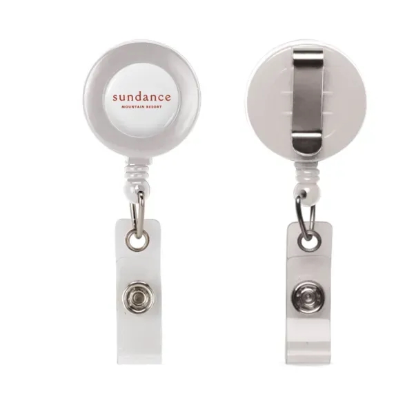 Retractable badge reel with 30" cord, vinyl snap, belt clip and... from ASI 88060 Snugz/USA Inc / SnugZ USA®