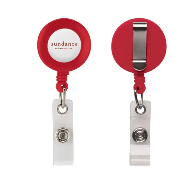 Retractable badge reel with 30" cord, vinyl snap, belt clip and... from ASI 88060 Snugz/USA Inc / SnugZ USA®
