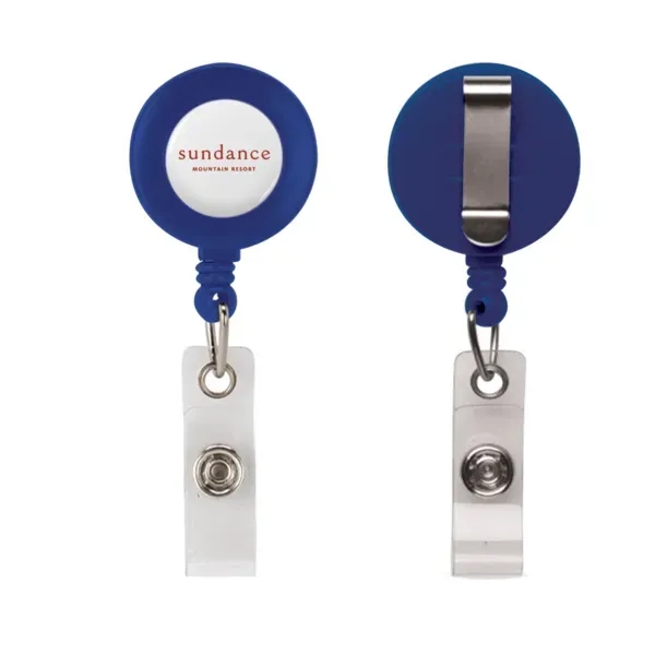 Retractable badge reel with 30" cord, vinyl snap, belt clip and... from ASI 88060 Snugz/USA Inc / SnugZ USA®