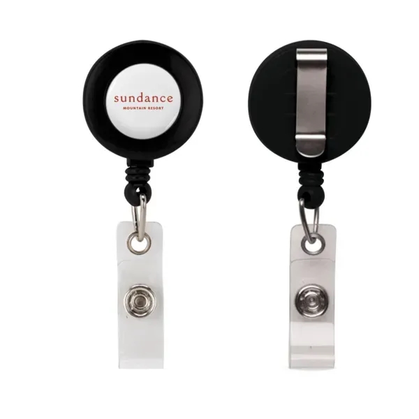 Retractable badge reel with 30" cord, vinyl snap, belt clip and... from ASI 88060 Snugz/USA Inc / SnugZ USA®