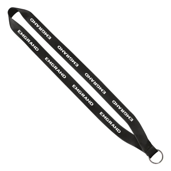 3/4" x 16" polyester sewn lanyard with a silver split key... from ASI 88060 Snugz/USA Inc / SnugZ USA®