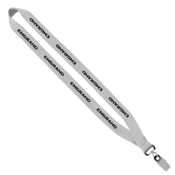 3/4" polyester sewn lanyard with silver bulldog clip.... from ASI 88060 Snugz/USA Inc / SnugZ USA®