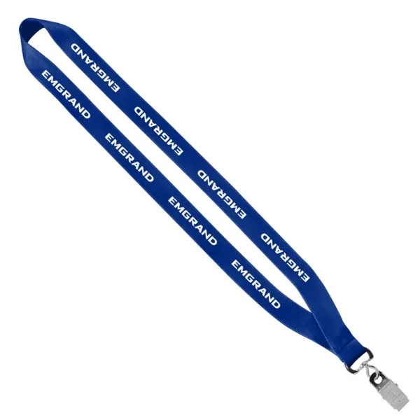 3/4" polyester sewn lanyard with silver bulldog clip.... from ASI 88060 Snugz/USA Inc / SnugZ USA®