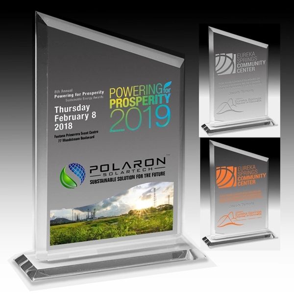 Acrylic award with 4 color process printing.... from ASI 62660 Innovation Line