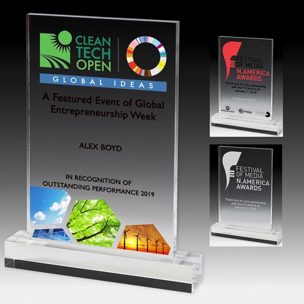 5" x 6 1/2" x 3/8" rectangular shaped acrylic award.... from ASI 62660 Innovation Line
