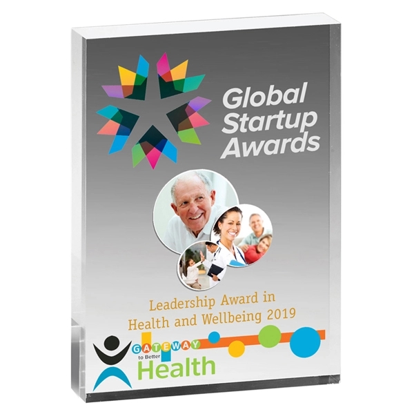 5" x 7" x 1/2" acrylic paperweight with 4 color process... from ASI 62660 Innovation Line