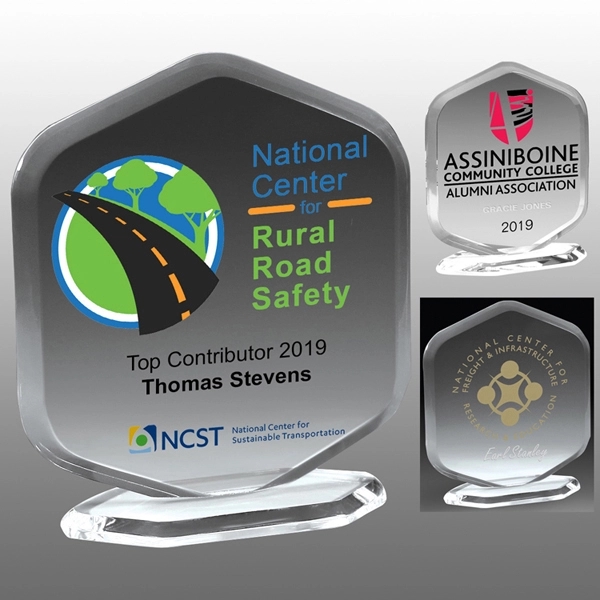 6" x 6 3/4" acrylic award with customization.... from ASI 62660 Innovation Line