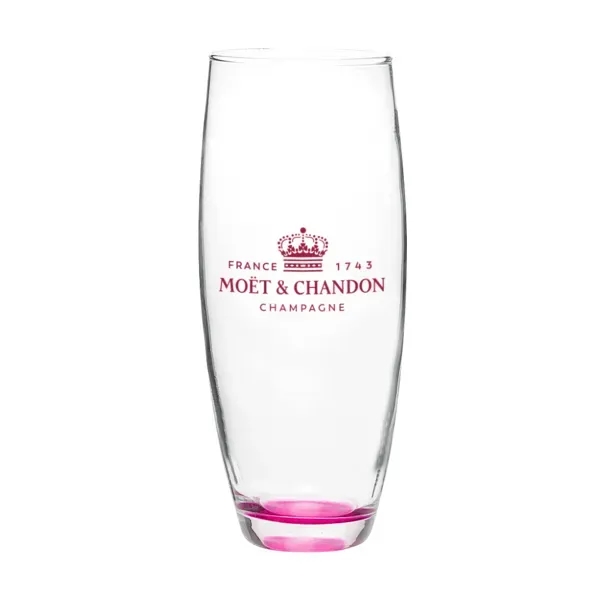 9 oz. glass champagne flute with stemless design.... from ASI 88060 Snugz/USA Inc