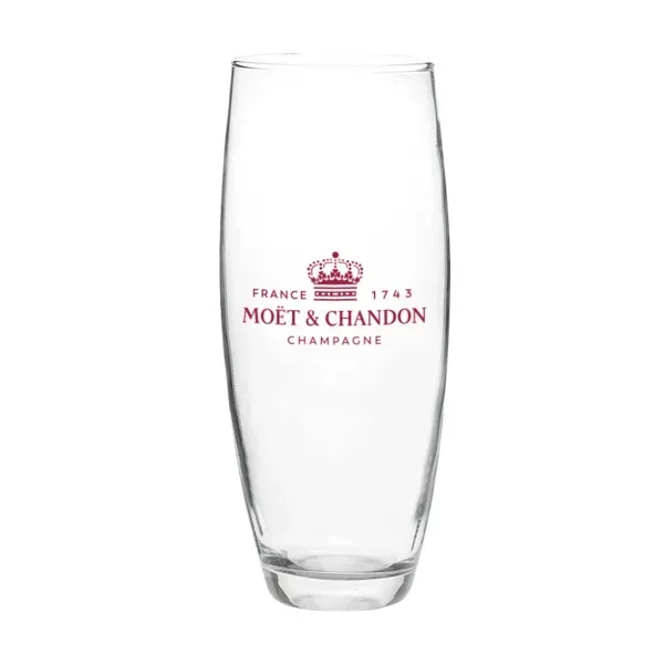 9 oz. glass champagne flute with stemless design.... from ASI 88060 Snugz/USA Inc