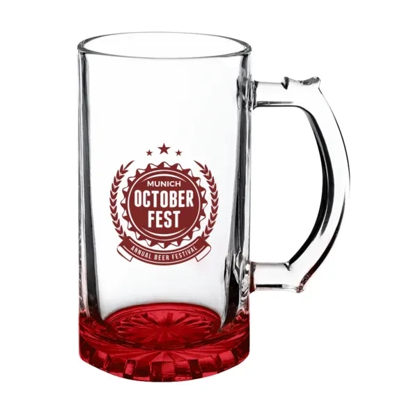 16 oz. glass beer stein with thick bottom and thumb grip... from ASI 88060 Snugz/USA Inc