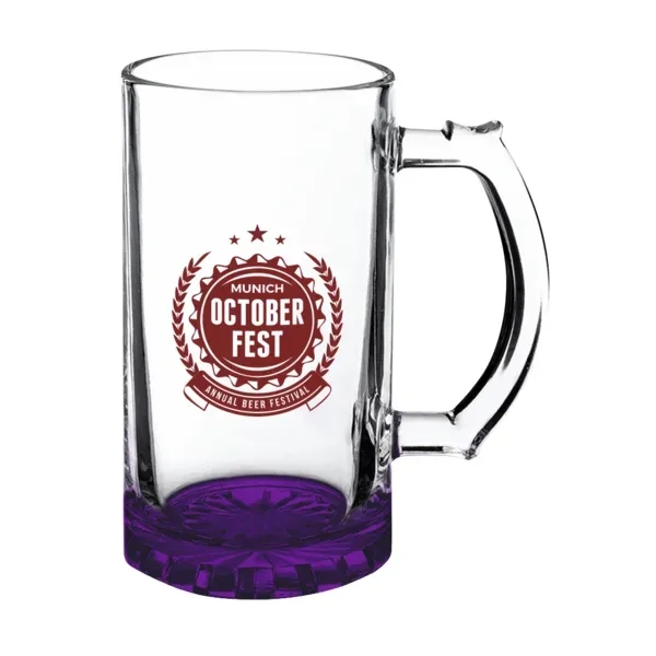 16 oz. glass beer stein with thick bottom and thumb grip... from ASI 88060 Snugz/USA Inc