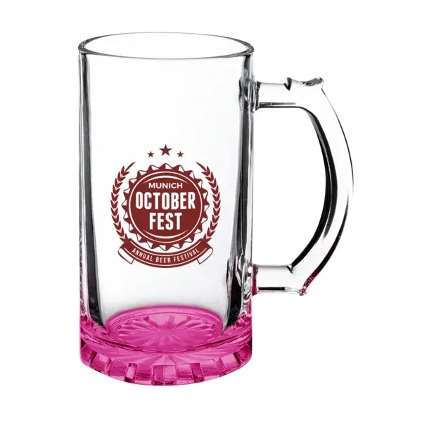 16 oz. glass beer stein with thick bottom and thumb grip... from ASI 88060 Snugz/USA Inc