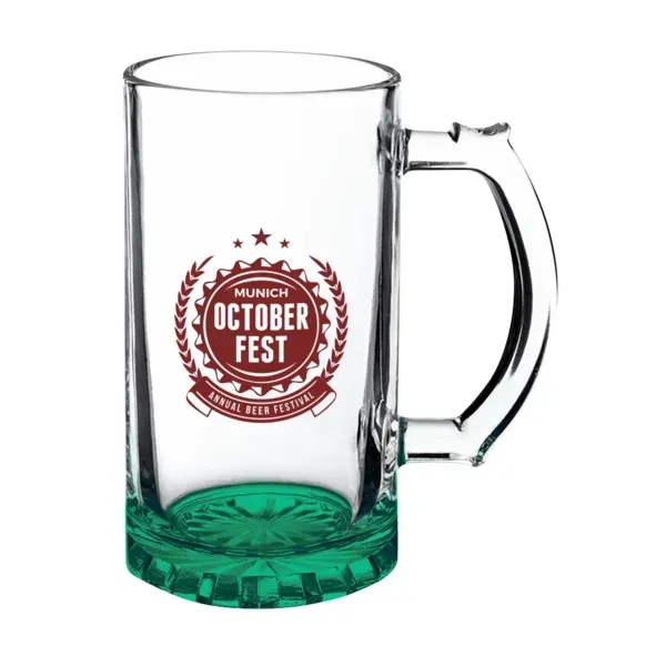 16 oz. glass beer stein with thick bottom and thumb grip... from ASI 88060 Snugz/USA Inc