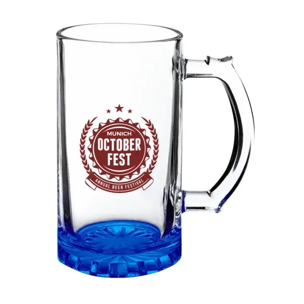 16 oz. glass beer stein with thick bottom and thumb grip... from ASI 88060 Snugz/USA Inc