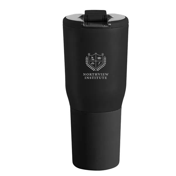 35 oz. insulated stainless steel tumbler with spill-resistant lid and powder... from ASI 61125 Hit Promotional Products / Hit®