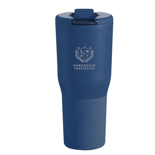 35 oz. insulated stainless steel tumbler with spill-resistant lid and powder... from ASI 61125 Hit Promotional Products / Hit®