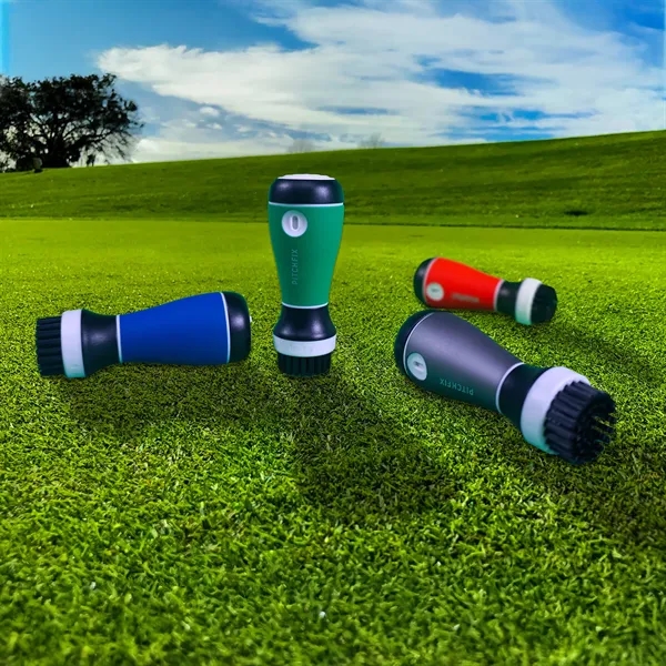 The Pitchfix AquaBrush™ keeps clubs clean on the go with a... from ASI 61966 HPG / BCG Creations HPG Gold