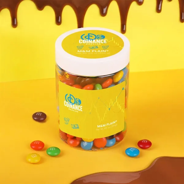 Milk chocolate M&M’s® candy in a 7 oz large jar.... from ASI 61966 HPG / SugarSpot