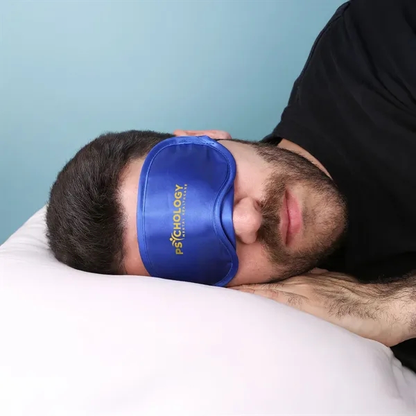 7 1/2" x 3 1/4" satin sleeping mask with two elastic... from ASI 61966 HPG / Mixie