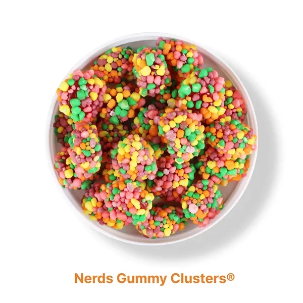 Rainbow-colored Nerds Gummy Clusters® candy in a 7 oz large jar.... from ASI 61966 HPG / SugarSpot