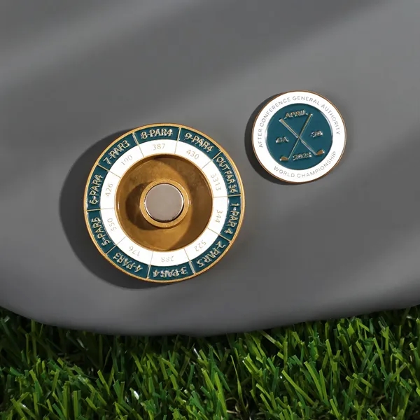 1.75" Diestruck Coin with Magnetic Ball Marker... from ASI 61966 HPG / BCG Creations HPG Gold