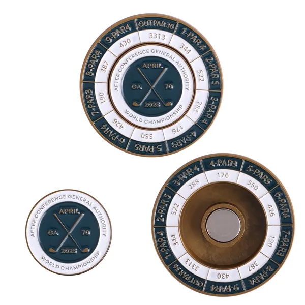 1.75" Diestruck Coin with Magnetic Ball Marker... from ASI 61966 HPG / BCG Creations HPG Gold