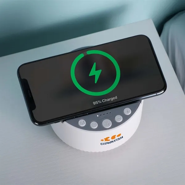 2-in-1 sound machine with Bluetooth and wireless charger.... from ASI 61966 HPG / Mixie