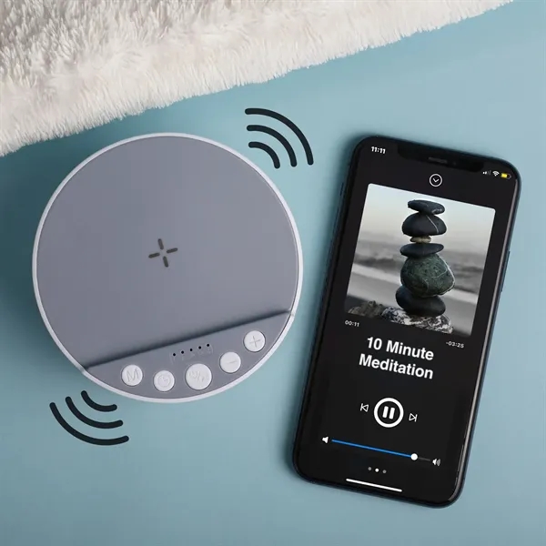 2-in-1 sound machine with Bluetooth and wireless charger.... from ASI 61966 HPG / Mixie