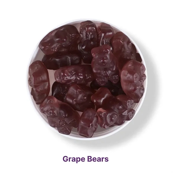 Purple grape-flavored gummy bears in an individual 1.3 oz taster packet.... from ASI 61966 HPG / SugarSpot