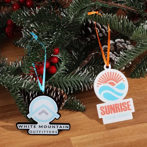 Full color UV printed 3" Acrylic Ornaments.... from ASI 61966 HPG / BCG Creations HPG Gold