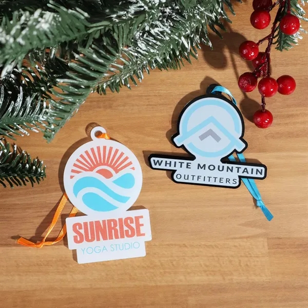 Full color UV printed 3" Acrylic Ornaments.... from ASI 61966 HPG / BCG Creations HPG Gold