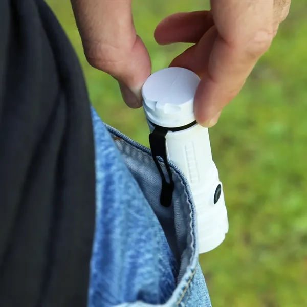 Rechargeable flashlight with 3 light modes and built-in clip.... from ASI 61966 HPG / Beacon Promotions