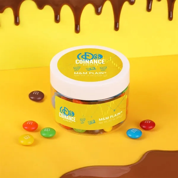 Milk chocolate M&M’s® candy in a 3 oz small jar.... from ASI 61966 HPG / SugarSpot