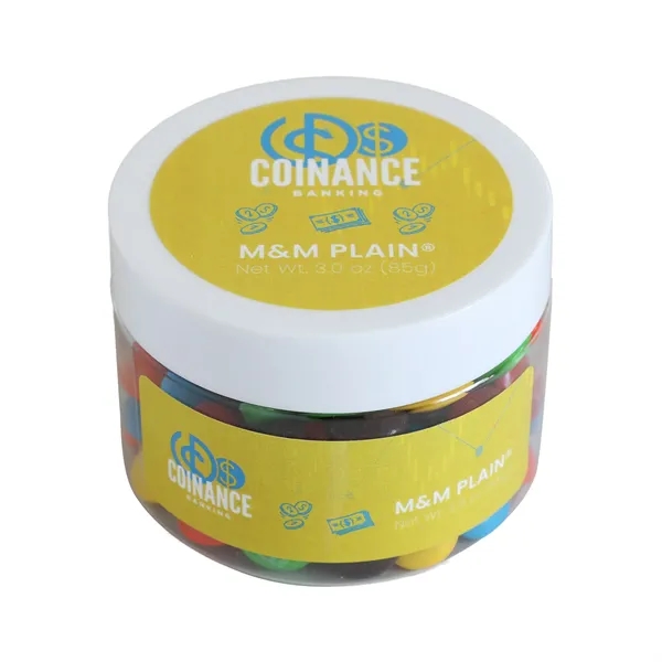 Milk chocolate M&M’s® candy in a 3 oz small jar.... from ASI 61966 HPG / SugarSpot