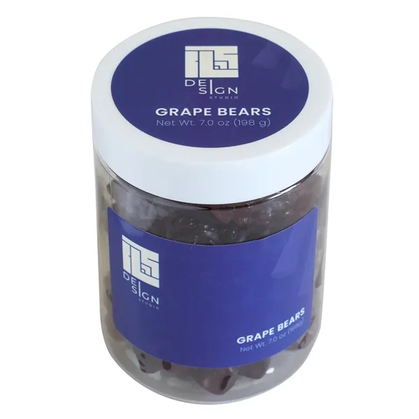 Purple grape-flavored gummy bears in a 7 oz large jar.... from ASI 61966 HPG / SugarSpot