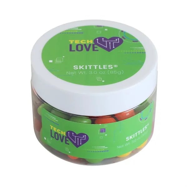 Original rainbow Skittles® candy in a 3 oz small jar.... from ASI 61966 HPG / SugarSpot