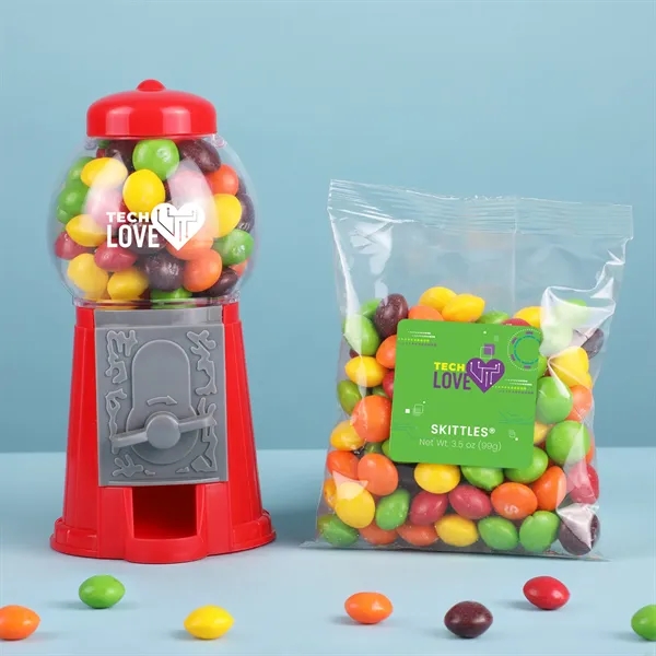 Mini candy dispenser with a candy taster packet and retail packaging.... from ASI 61966 HPG / SugarSpot