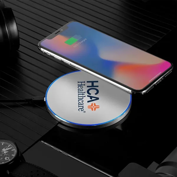 3 7/8" x 1/4" round plastic 15W wireless charging pad.... from ASI 91435 Tomax USA / Tomax
