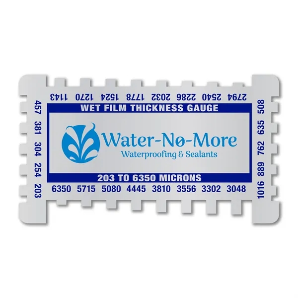 3.5" x 2" .032 4CP Aluminum Wet Film Thickness Gauge measuring... from ASI 53430 Executive Line / Executive Line®