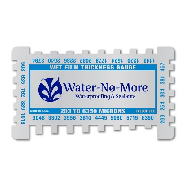 3.5" x 2" .032 4CP Aluminum Wet Film Thickness Gauge measuring... from ASI 53430 Executive Line / Executive Line®