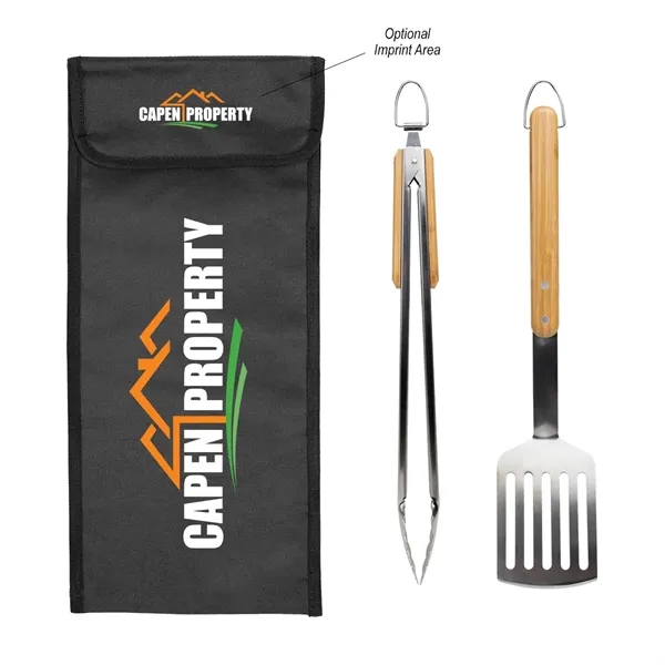 Barbeque tool set with pouch, spatula tongs.... from ASI 61125 Hit Promotional Products / Hit®