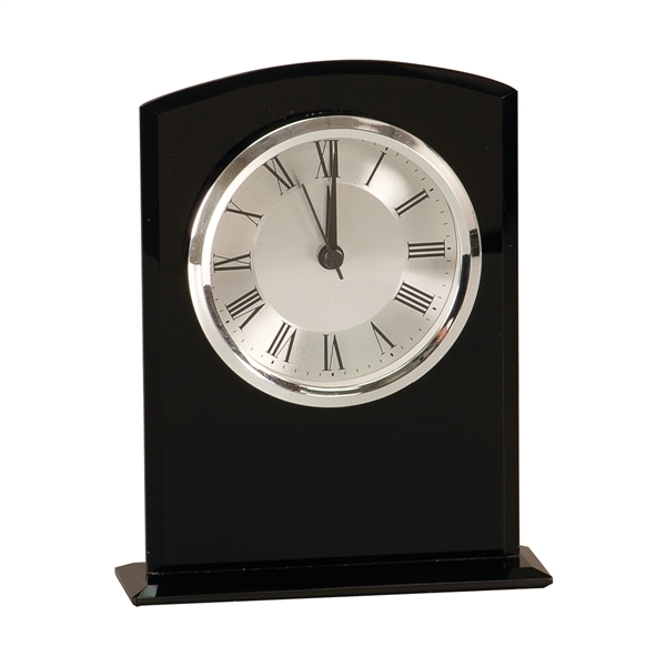 5" x 6 1/4" x 1 1/2" glass clock with arch... from ASI 74601 Calico
