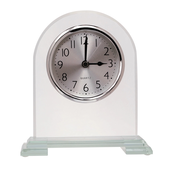 5 3/4" x 6 1/2" x 2 1/8" glass clock with... from ASI 74601 Calico