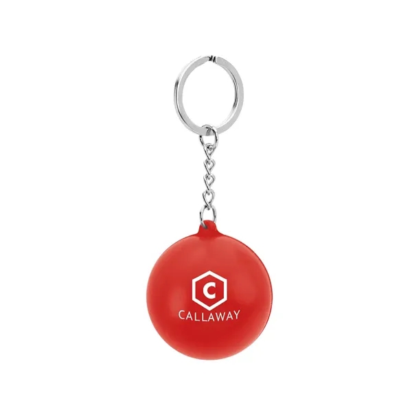 Round stress reliever with keychain.... from ASI 61125 Hit Promotional Products / Hit®